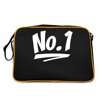 number one - Retro Bag - black/gold - Back