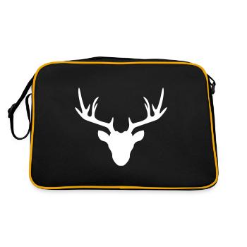 Deer Deer icon - Retro Bag - black/gold - Back