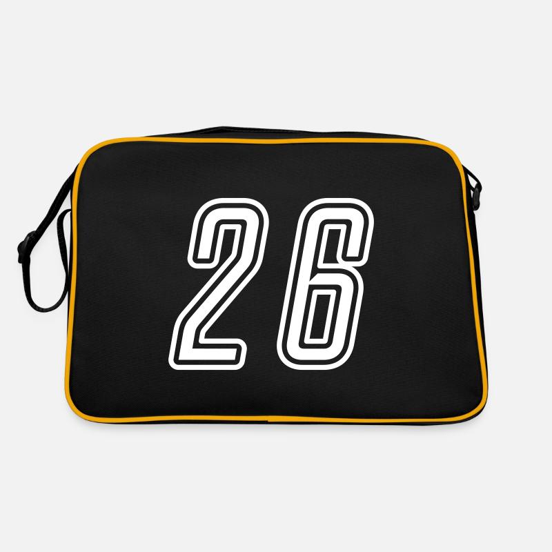 26 Numéro de numéro Sac Retro