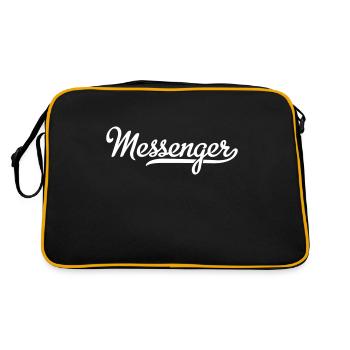 Messager - Sac Retro - noir/or - Dos