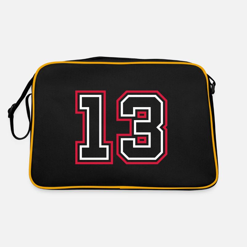 13 Numéro de numéro Sac Retro