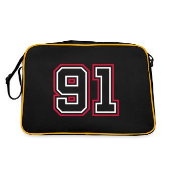 Numéro 91 - Sac Retro - noir/or - Dos