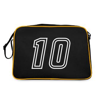 10 Numéro - Sac Retro - noir/or - Dos