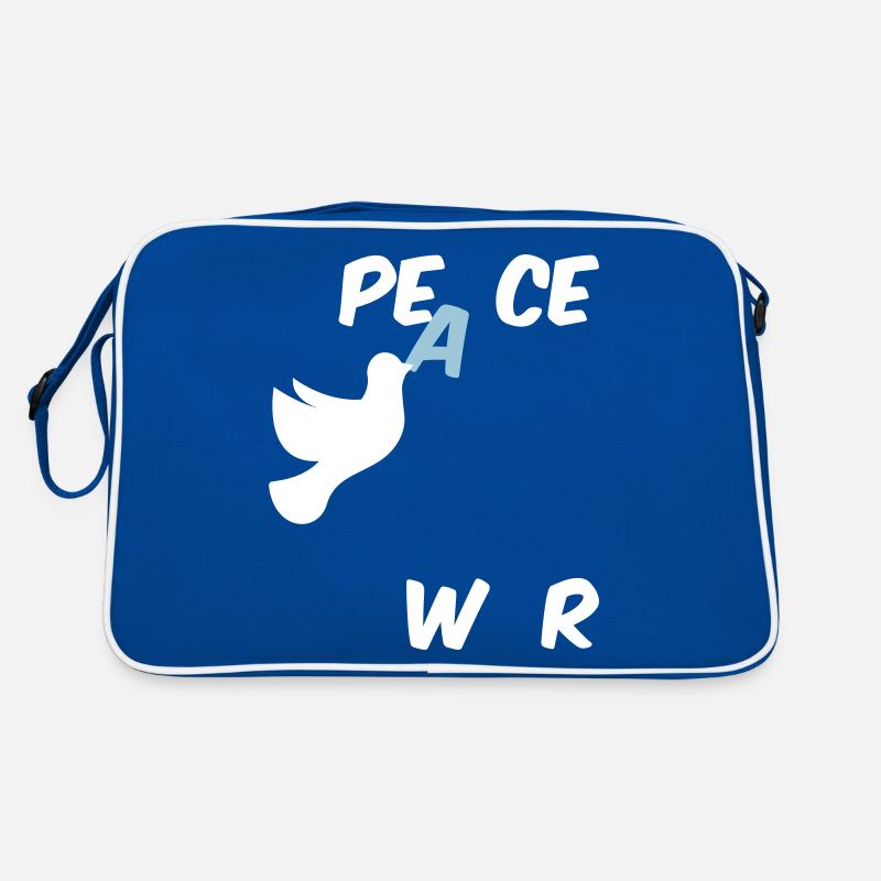 Stop War Peace Statement with Dove of Peace Retro Bag