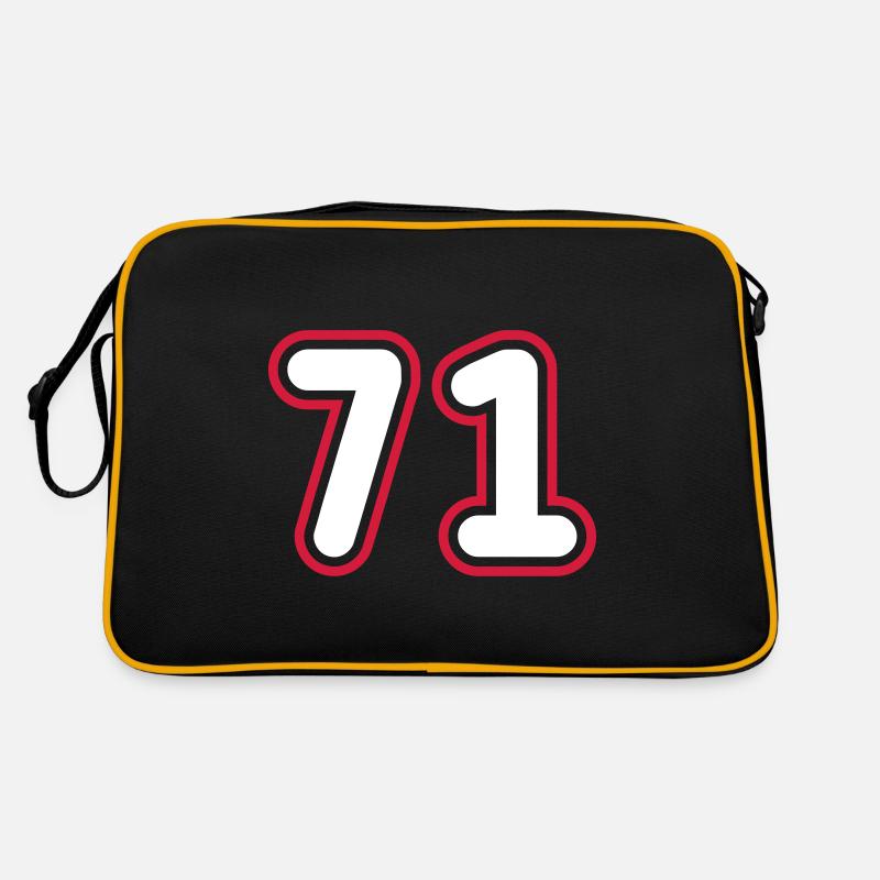 71 Numéro de numéro Sac Retro
