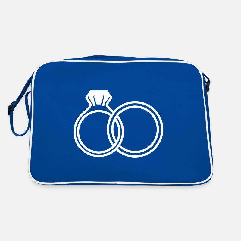 Wedding rings symbol Retro Bag