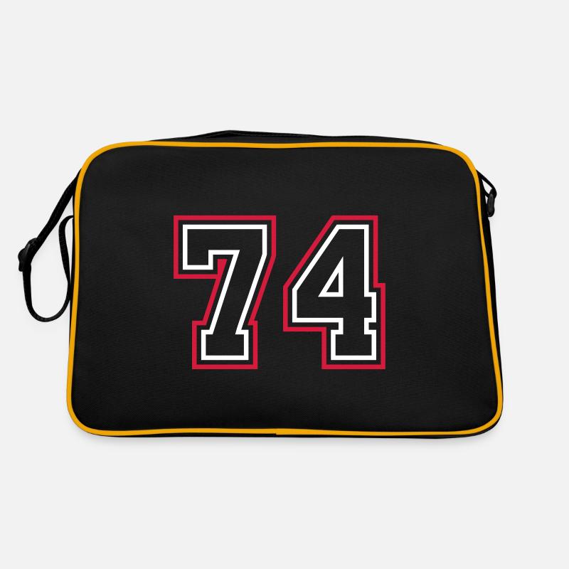 74 Numéro de numéro Sac Retro