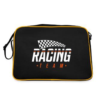 racing team flag - Retro Bag - black/gold - Back