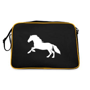 Icône Cheval Cheval - Sac Retro - noir/or - Dos