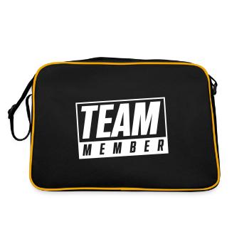timbre de membre de l'équipe - Sac Retro - noir/or - Dos