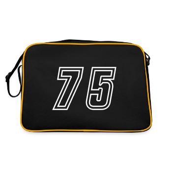 Numéro 75 - Sac Retro - noir/or - Dos