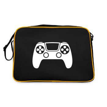 Gamepad Symbol Controller - Retro Bag - black/gold - Back