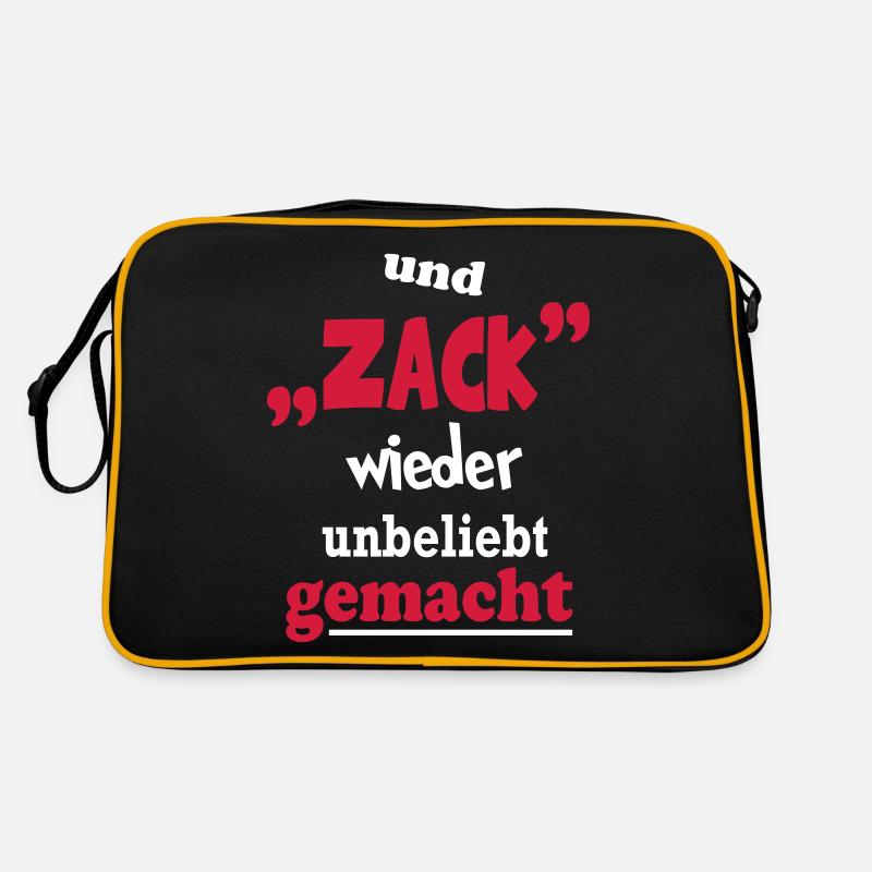 Sprüche Zack unbeliebt gemacht Querdenker Retro Tasche