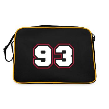 93 Symbole numérique - Sac Retro - noir/or - Dos