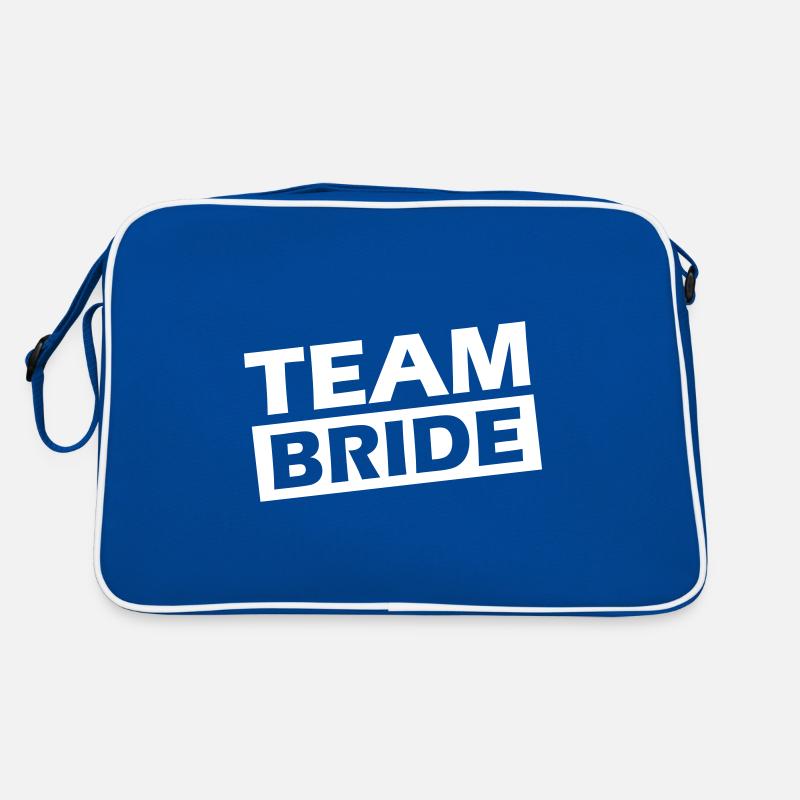 Team Bride Hochzeit Spruch Retro Tasche