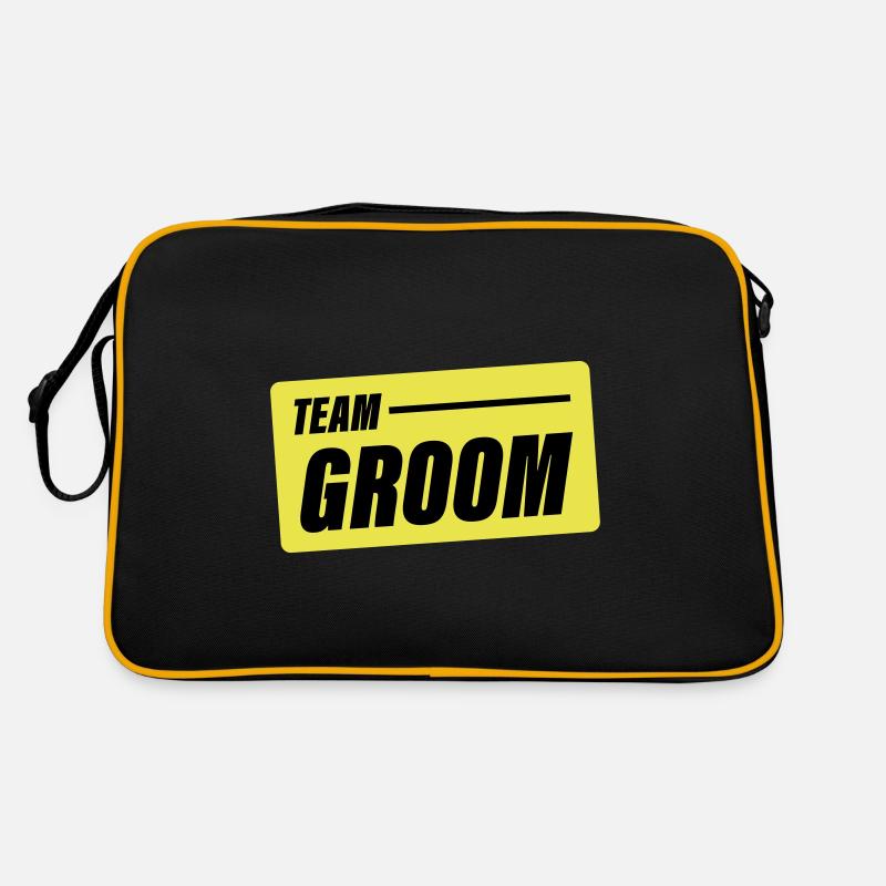 Mariage de l’équipe Groom Dicton Sac Retro
