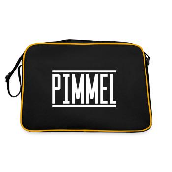 pimmel - Retro Tasche - Schwarz/Gold - Hinten