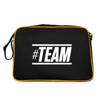 hashtag d'équipe - Sac Retro - noir/or - Dos