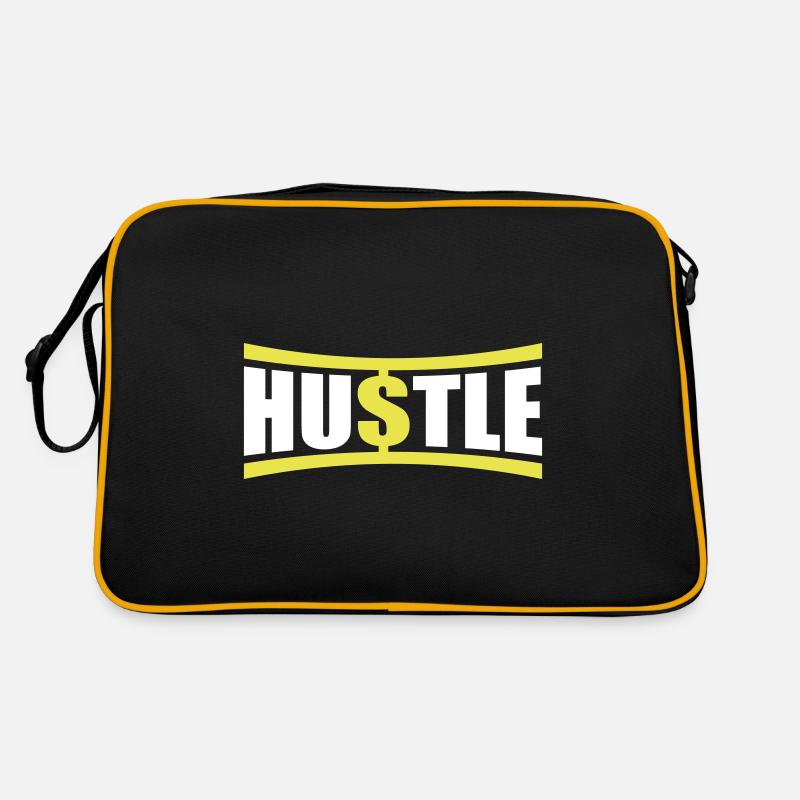 Hustle Spruch Retro Tasche