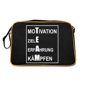 Équipe Motivation Objectifs Expérience Combat - Sac Retro - noir/or - Dos