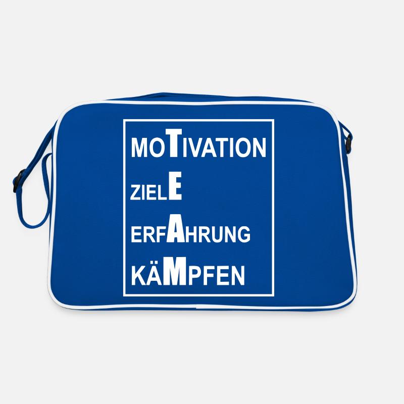 Team Motivation Goals Experience Fighting Retro Bag
