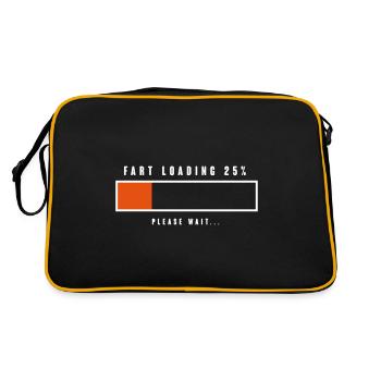 fart loading 25% - Retro Tasche - Schwarz/Gold - Hinten