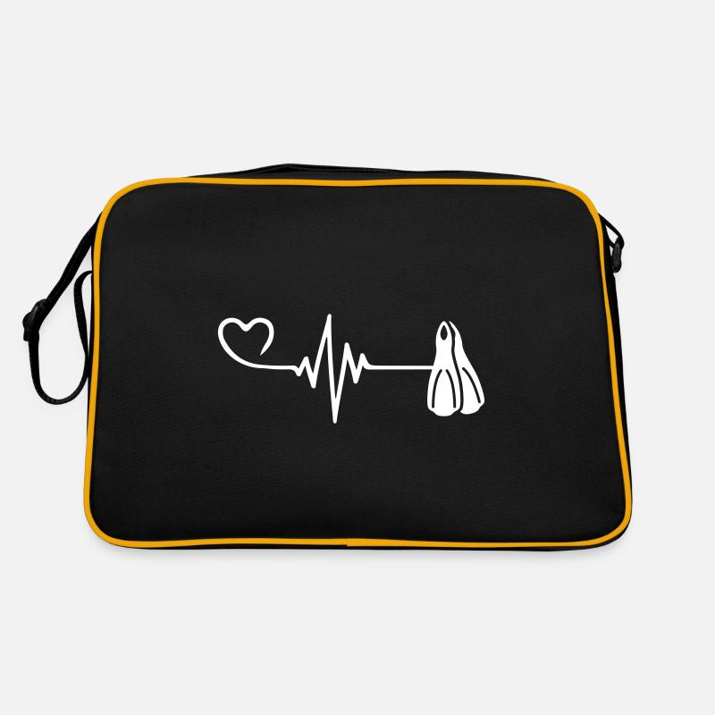 Diving fins pulse heart Retro Bag