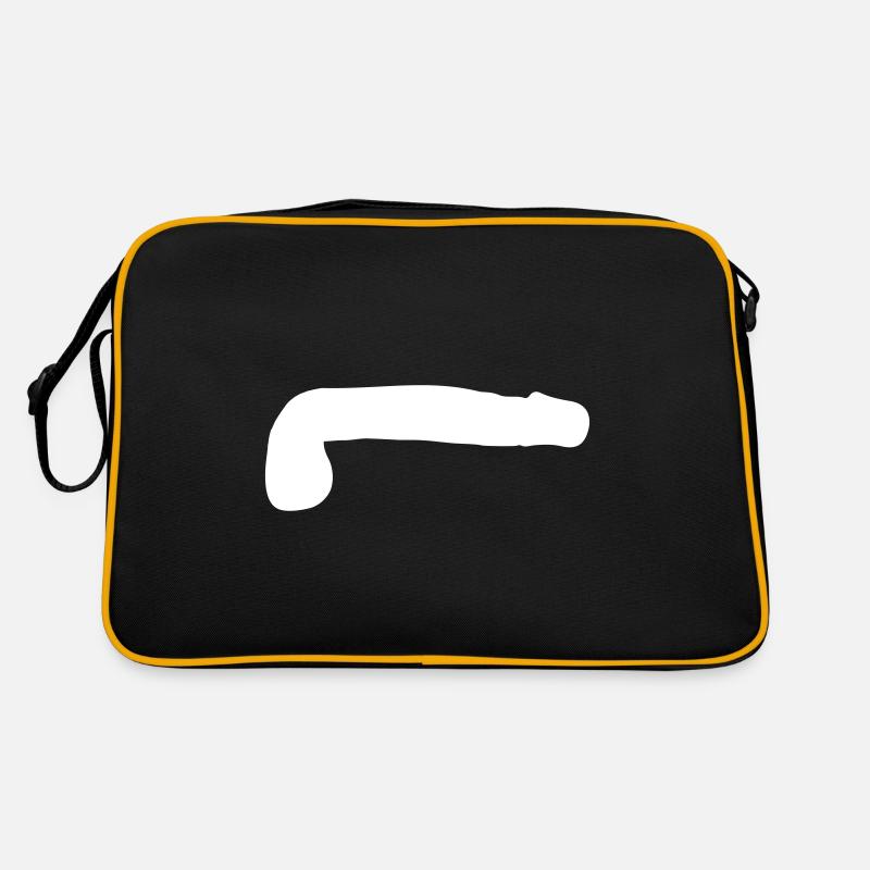 pénis dick silhouette Sac Retro