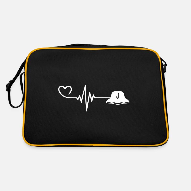 Chapeau de pêche Heartbeat Pêche Sac Retro