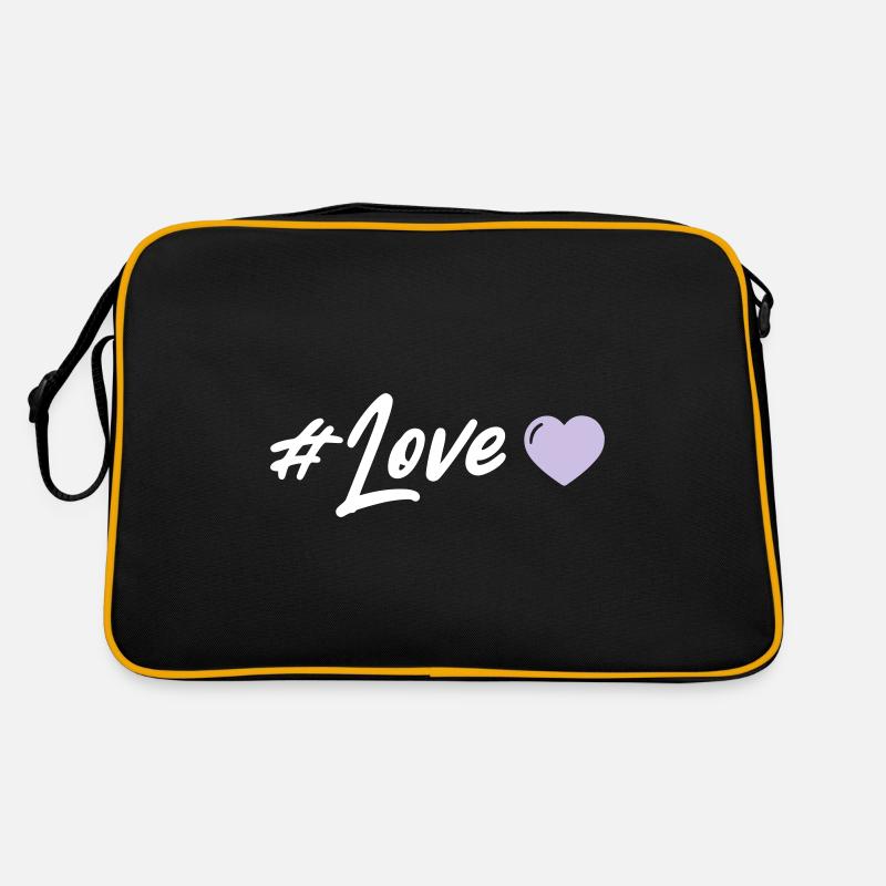 Liebe Herz Retro Tasche