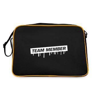 Team Member - Retro Bag - black/gold - Back