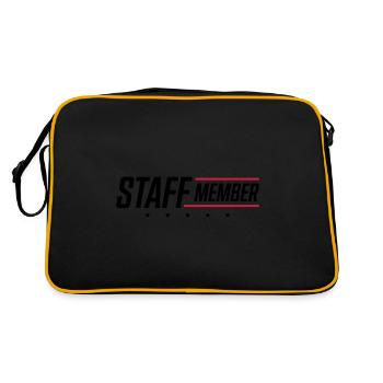 staff member - Sac Retro - noir/or - Dos