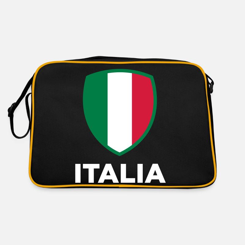 Nationalflagge von Italien Retro Tasche