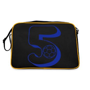 handball numéro 5 - Sac Retro - noir/or - Dos