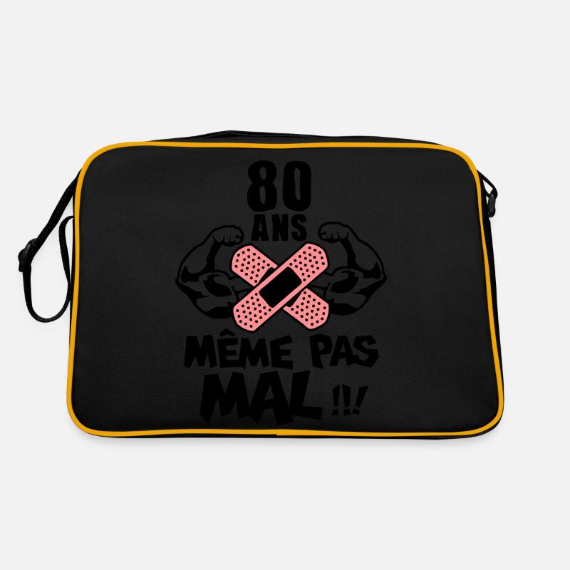 80 ans meme pas mal anniversaire muscle Sac Retro