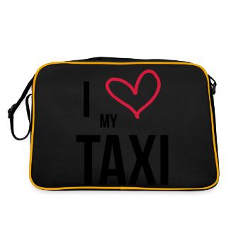 I Love my Taxi - Sac Retro - noir/or - Dos