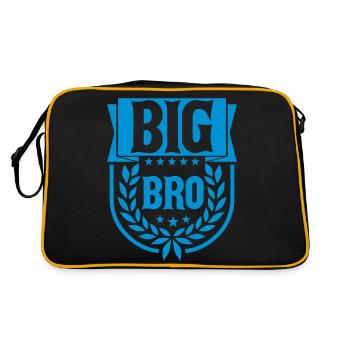 Text Big Bro Logo - Retro Bag - black/gold - Back