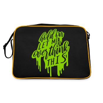 Permettez-moi d’exagérer - Sac Retro - noir/or - Dos