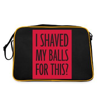 Je me suis rasé les couilles - Sac Retro - noir/or - Dos