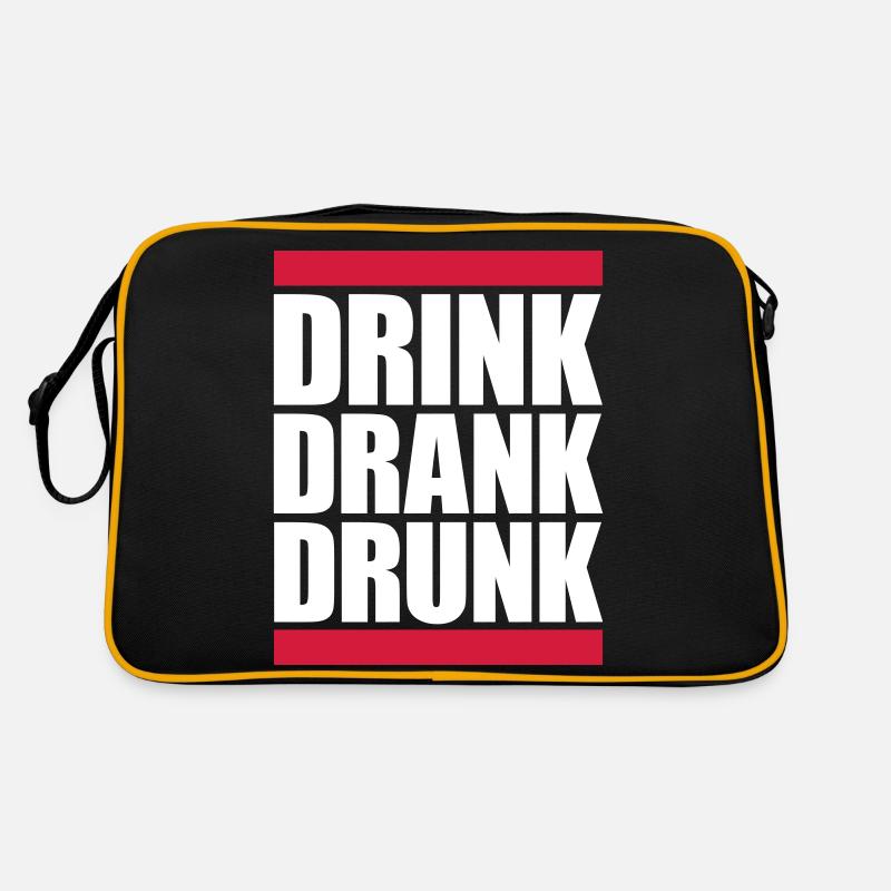drink drank drunk quote Retro Bag