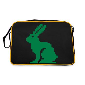 Lapin Pixel - Sac Retro - noir/or - Dos