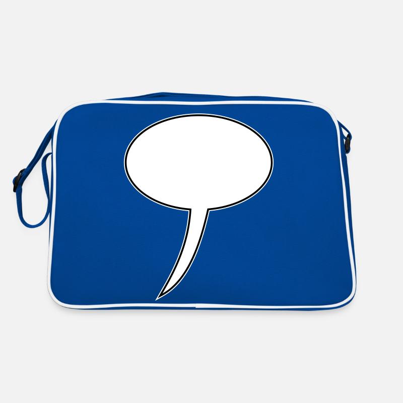 Conception de bulle de dialogue longue Sac Retro