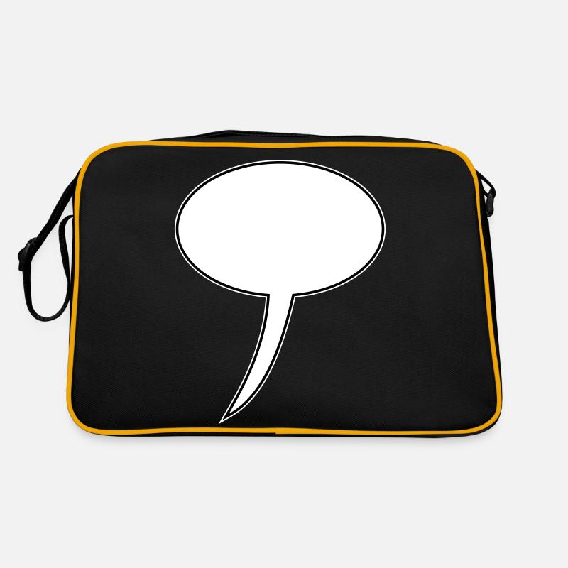 Conception de bulle de dialogue longue Sac Retro