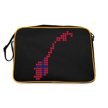 Norway - Norvège - Sac Retro - noir/or - Dos