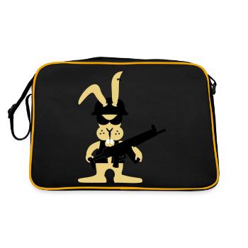 GI bunny punk, Le soldat de lièvre (3c) - Sac Retro - noir/or - Dos