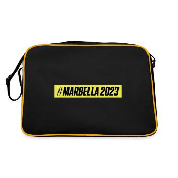 Marbella 2023 - Retro Tasche - Schwarz/Gold - Hinten