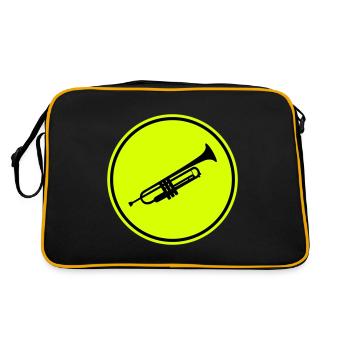 Musique de trompette - Sac Retro - noir/or - Dos