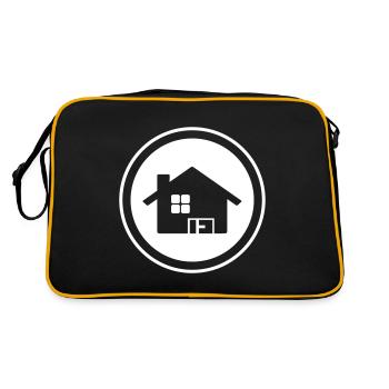 Maison Symbole Accueil - Sac Retro - noir/or - Dos
