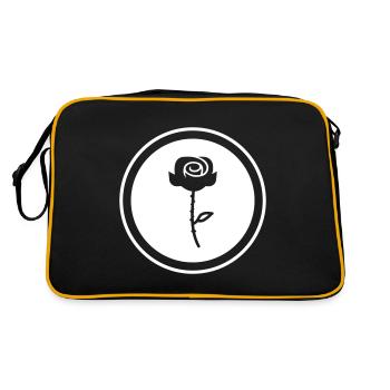 Symbole de la rose - Sac Retro - noir/or - Dos
