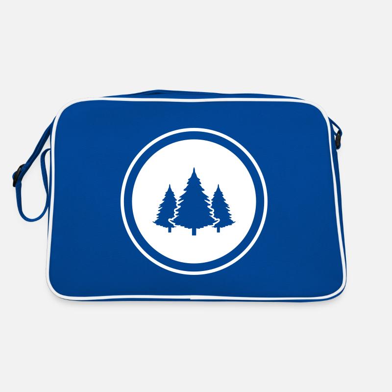 Tree Fir Forest Retro Bag